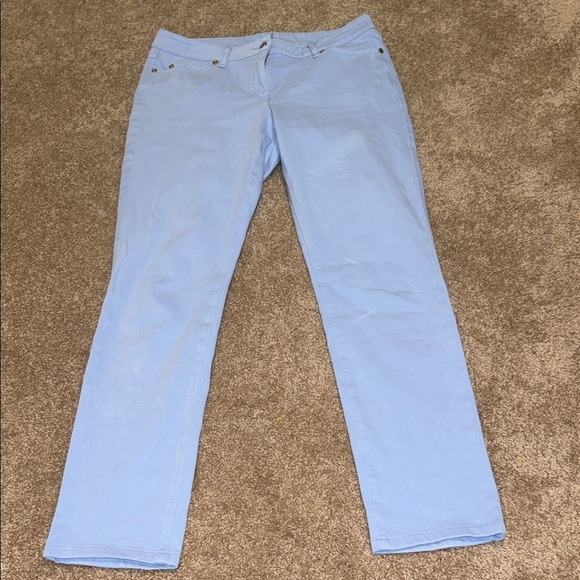 J Mclaughlin Denim - J McLaughlin Blue Periwinkle Straight Leg Women's Jeans - size 8. O